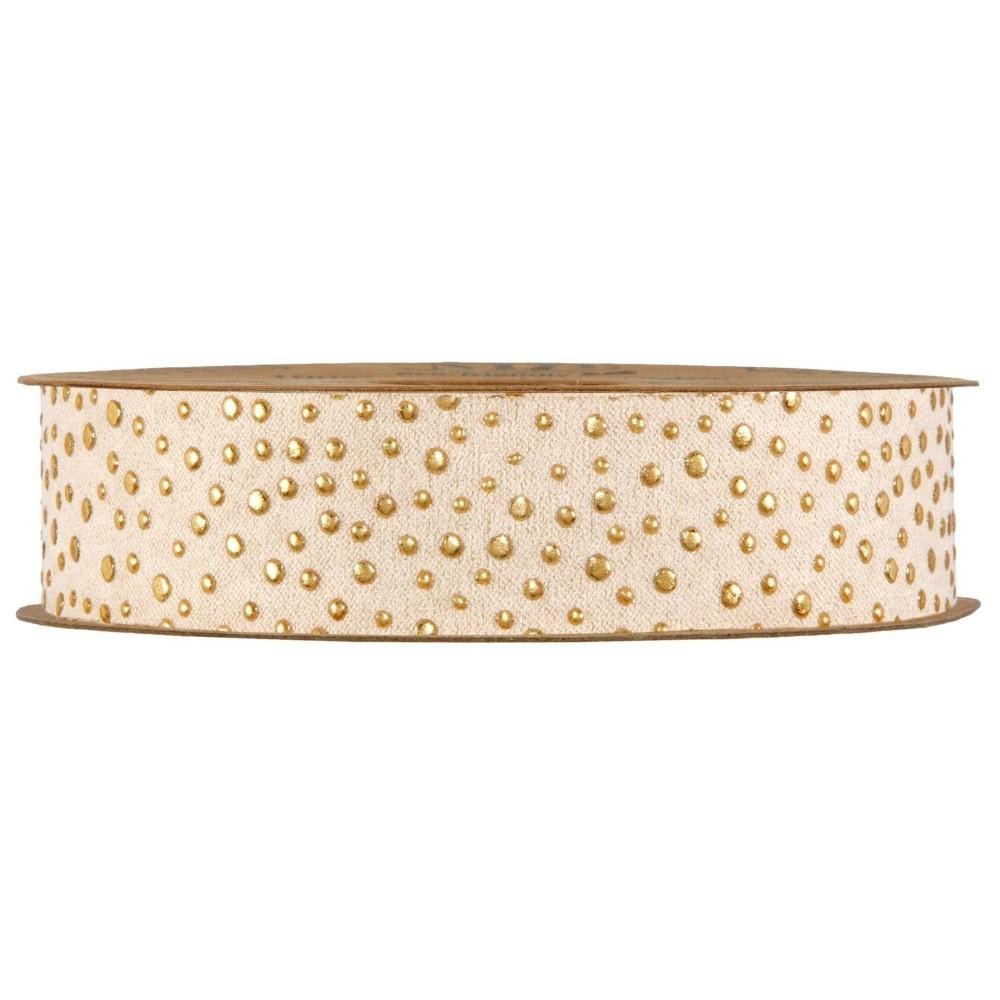 NASTRO GOLD DROPS MM25X10MT CREMA